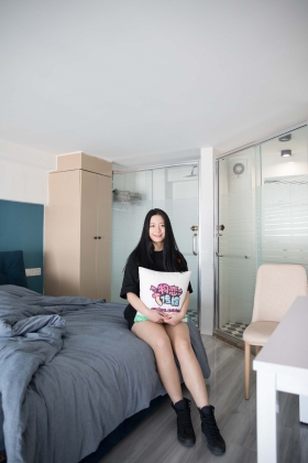  No.140 铛铛-美，无需比较~（帆布鞋、灰色棉袜、美足） [146P1V2.96G]