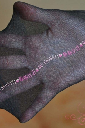 [JJSiYu] 静静丝语 No.008 爱上她的透明开裆袜（黑色）