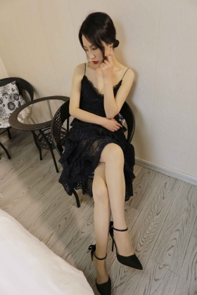 [奈丝写真] 121-黑色蕾丝和肉丝-成希（无水印）【35P/204M】